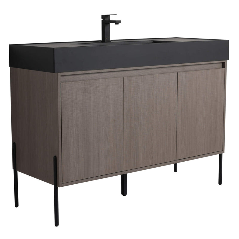 Crownpoint Vanity- Black Matte Sink
