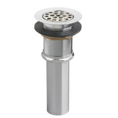 Grid Drain Strainer  1-1/4” x 8” - 20 GA Chrome