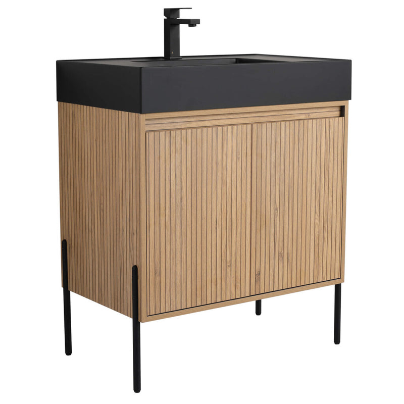 Crownpoint Vanity- Black Matte Sink