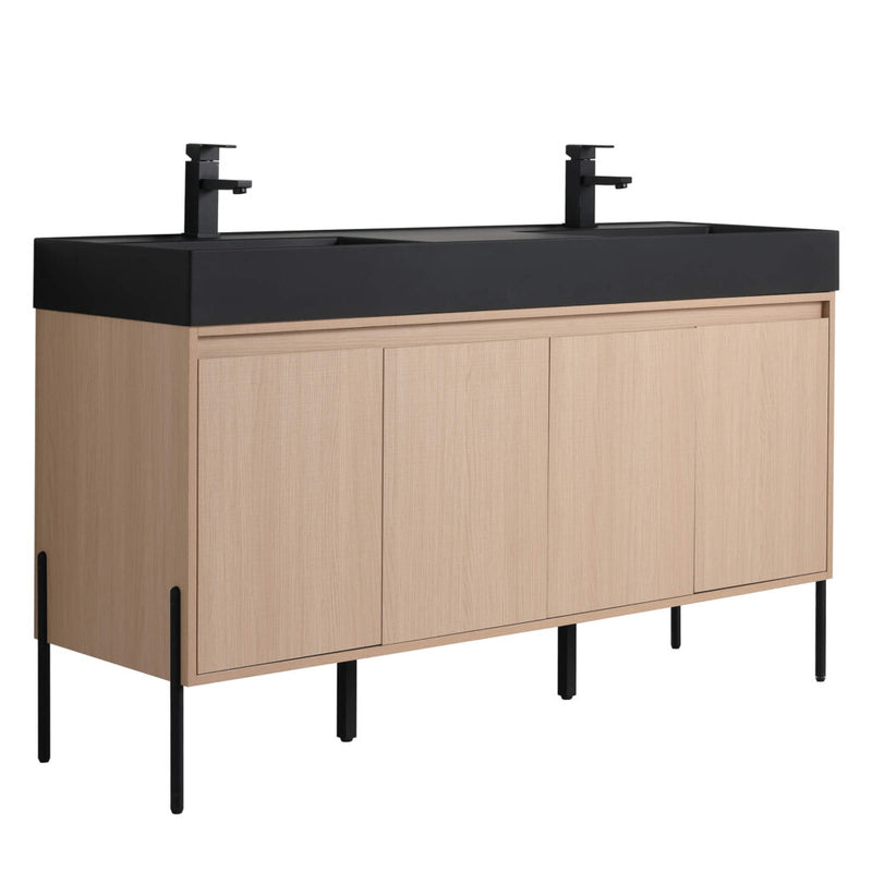 Crownpoint Vanity- Black Matte Sink