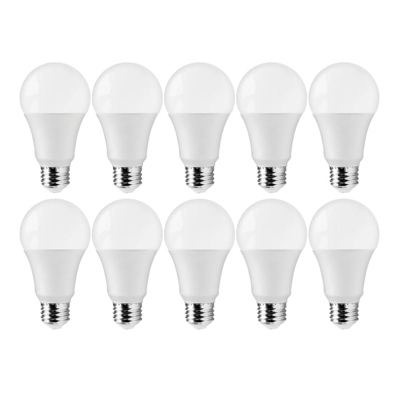 12 Watt A19 LED, 75 Watt Replacement, Medium base, 220 deg. Beam Angle, 10-Pack