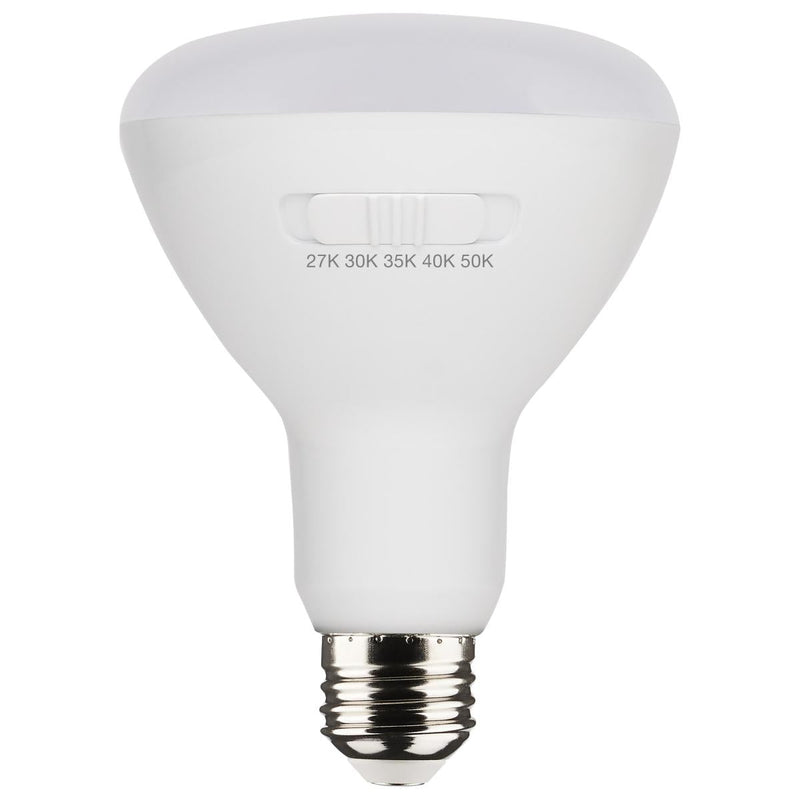 LED BR Lamps, Medium Base, CCT Selectable, White Finish, 90 CRI, 120 Volt