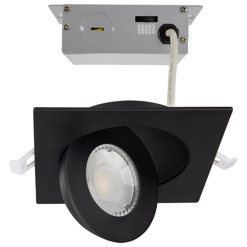 LED CCT Selectable, LED Direct Wire Downlight, Gimbaled, Remote Driver 2700K/3000K/3500K/4000K/5000K