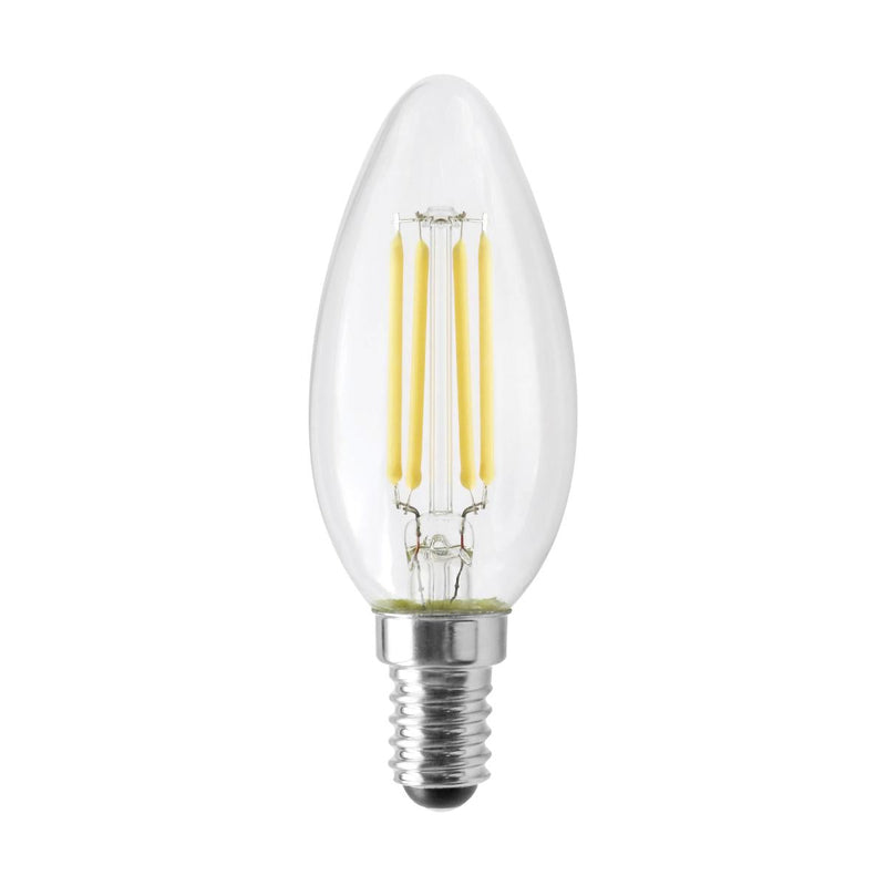 40W Replacement LED Filament Lamps Globes, 4.5Watt, B11, 90 CRI, 120 Volt, E14