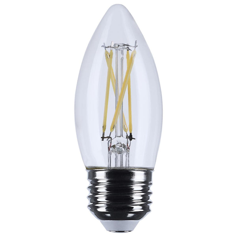 E26, 60 Watt Replacement LED Filament Lamps, 5.5 Watt B11, 90 CRI, 120 Volt