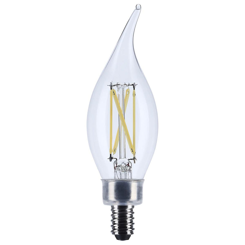 40 Watt Replacement CA10 LED, Candelabra base, 90 CRI, 120 Volt, E12