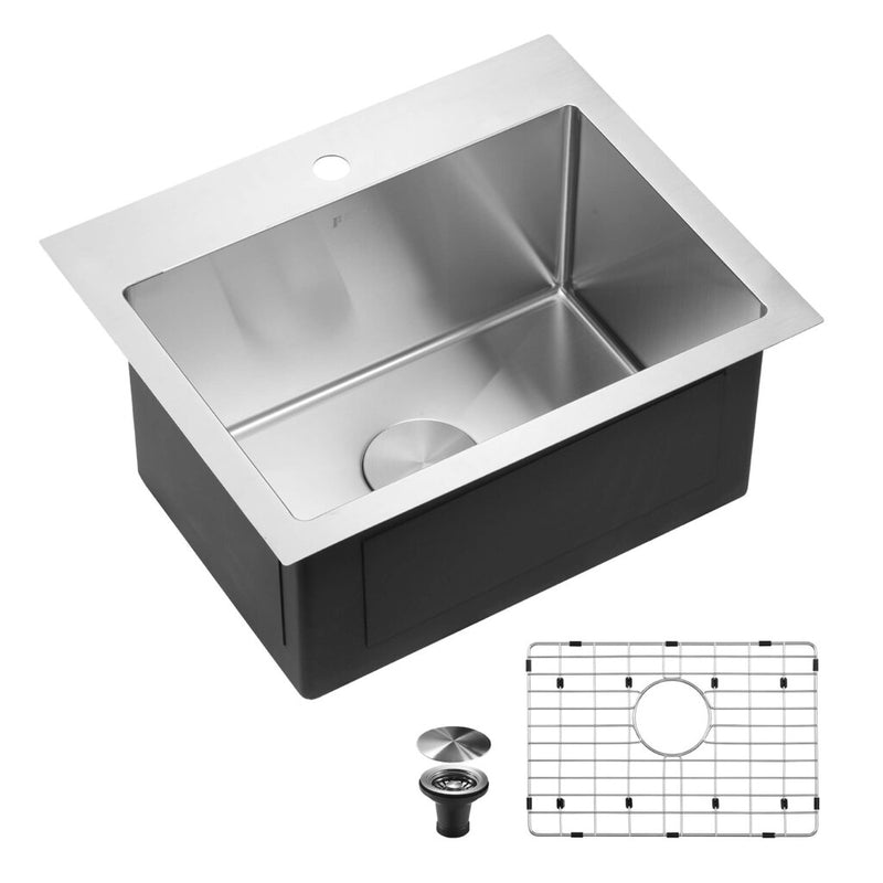 16 Gauge Topmount Kitchen Sink Set
