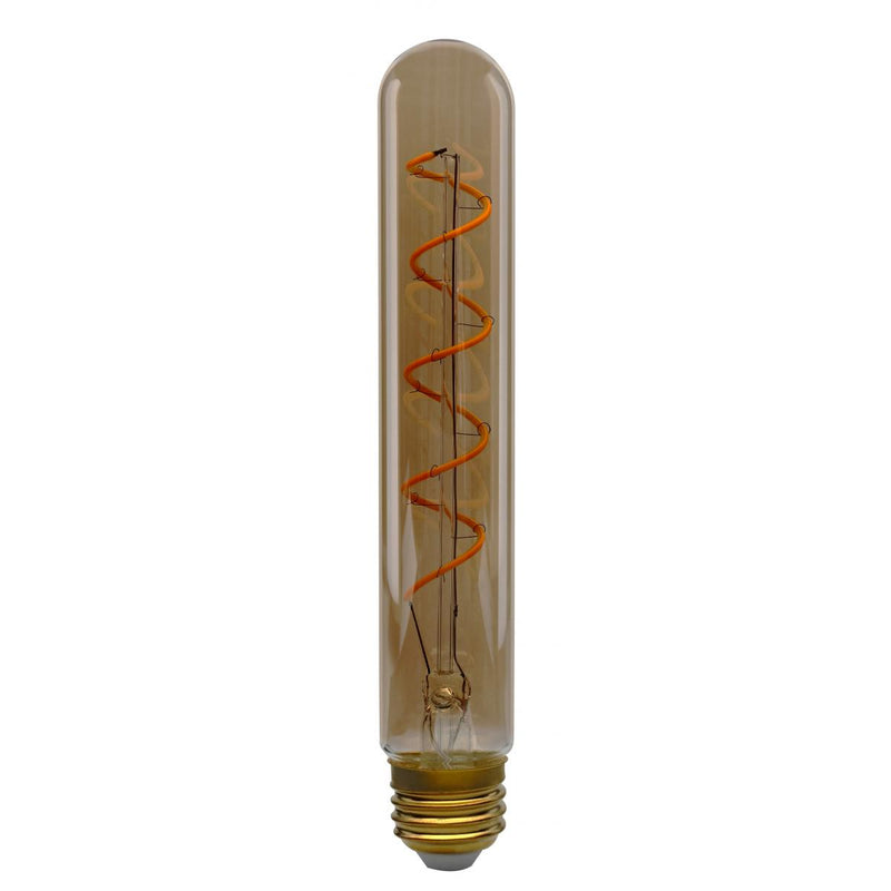 E26 LED Filament Lamps, Decorative Spiral, Amber, 120 Volt, 2000k