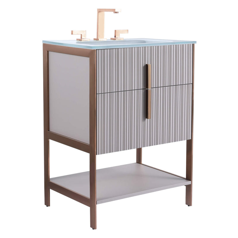Serenity Vanity - Hardware/ Satin Brass