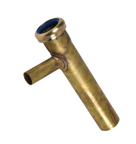 Tailpiece Washer Machine 1-1/2" x 3/4” Branch Brass