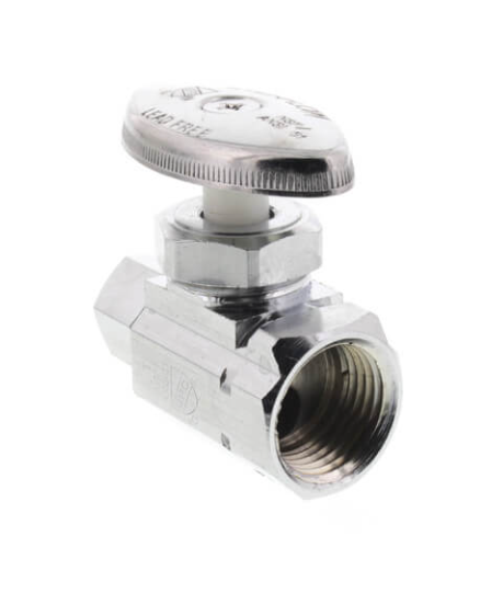 Straight Stop Valve Multi Turn Female IPS x OD Compression L/Free