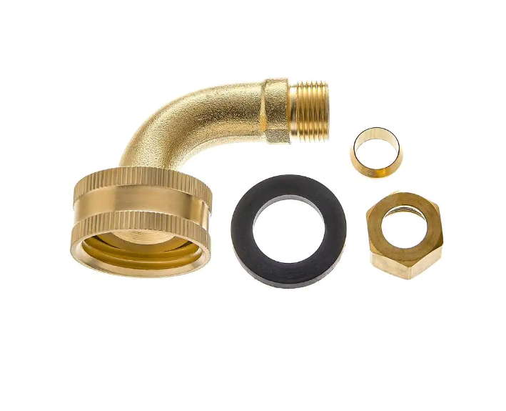Dishwasher Swivel Elbow 3/8" COMP x 3/4" FM Hose
