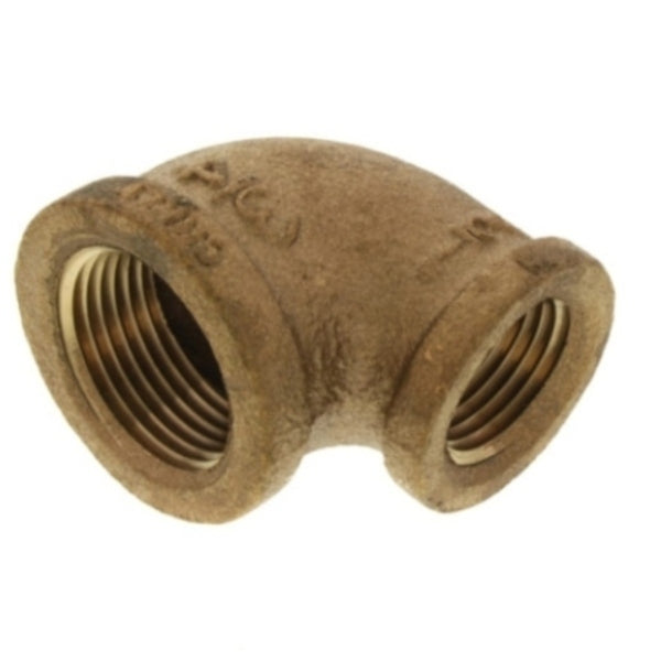 3/4" Base 90° Reducing Brass Elbow (Lead Free)