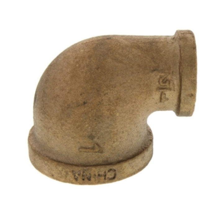 1" Base 90° Reducing Brass Elbow (Lead Free)