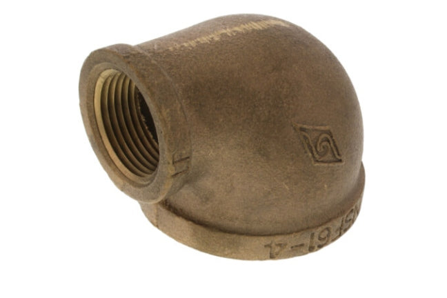 2" Base 90° Reducing Brass Elbow (Lead Free)