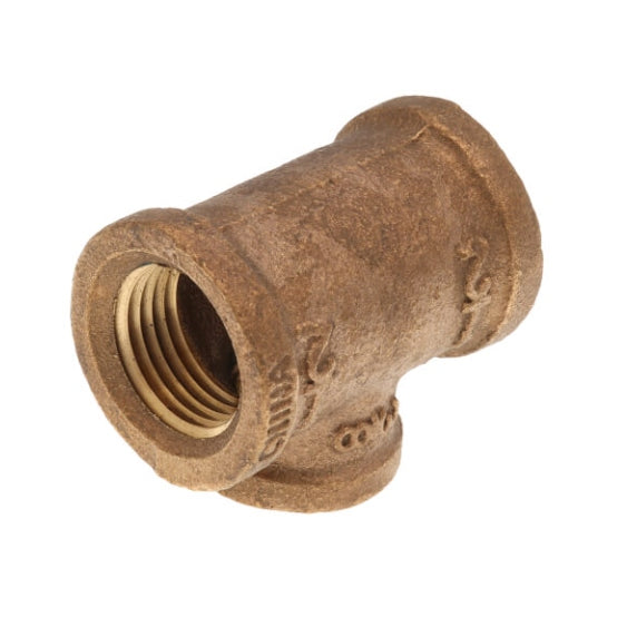 1/2" x 1/2" Reducing Brass Tee (Lead Free)