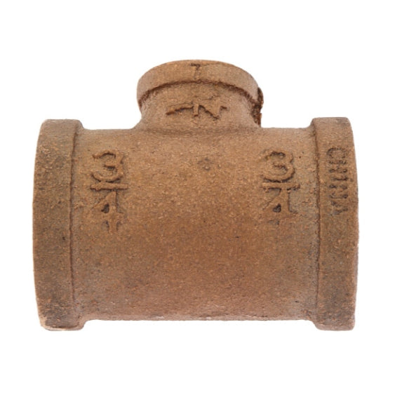 3/4" x 3/4" Reducing Brass Tee (Lead Free)