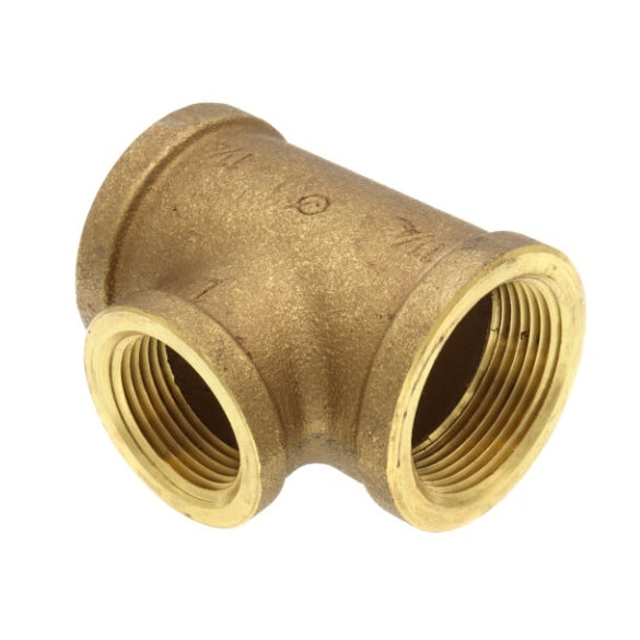 1-1/4" x 1-1/4" Reducing Brass Tee (Lead Free)