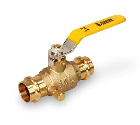 Press Ball Valve with Drain Press Connections 310D Series
