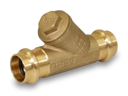Press Y-Strainer Brass Body and Plug 105 Series
