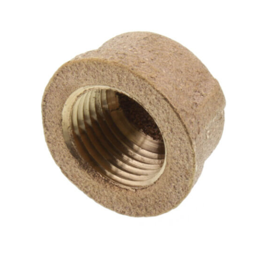Threaded Brass Cap (Lead Free)