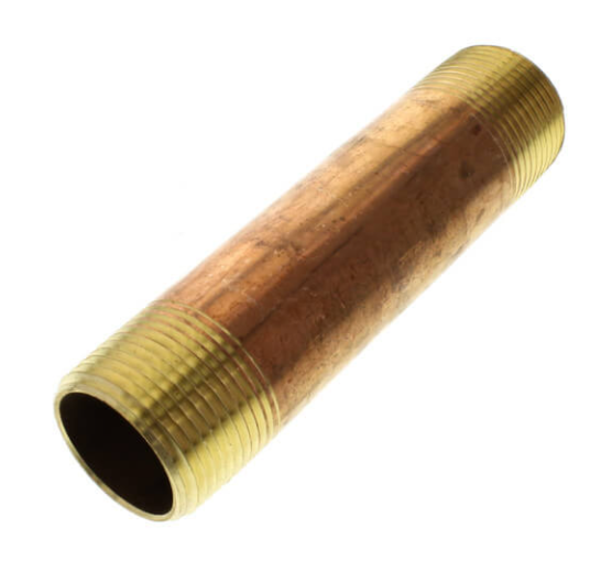 1/8" Diameter Brass Nipple (Lead Free)