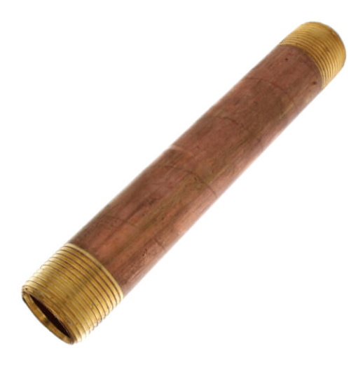 1" Diameter Brass Nipple (Lead Free)