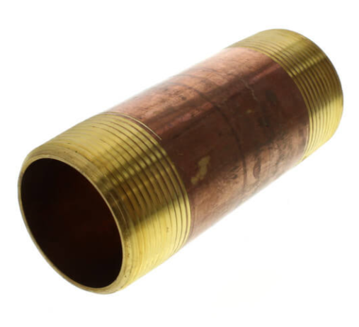 1-1/2" Diameter Brass Nipple (Lead Free)