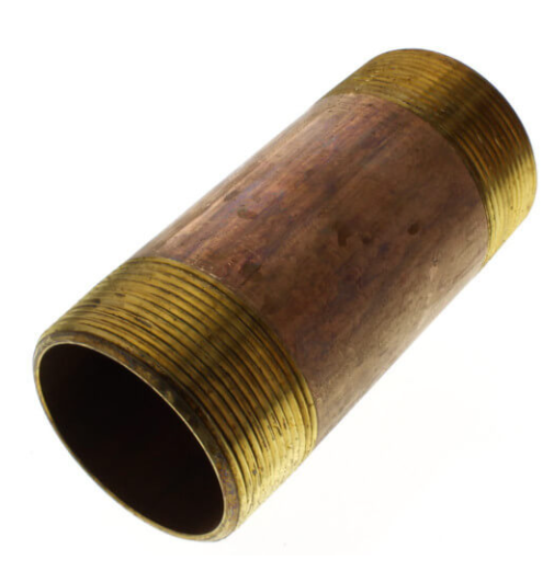 2" Diameter Brass Nipple (Lead Free)