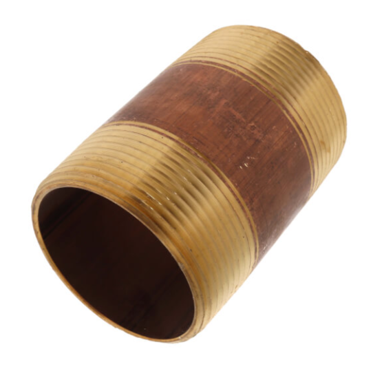 2-1/2" Diameter Brass Nipple (Lead Free)