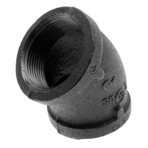 45° Elbow Black