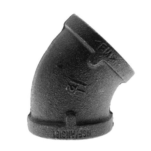 45° Elbow Black