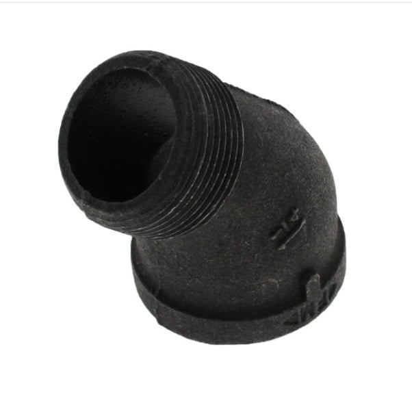 45° Street Elbow Black