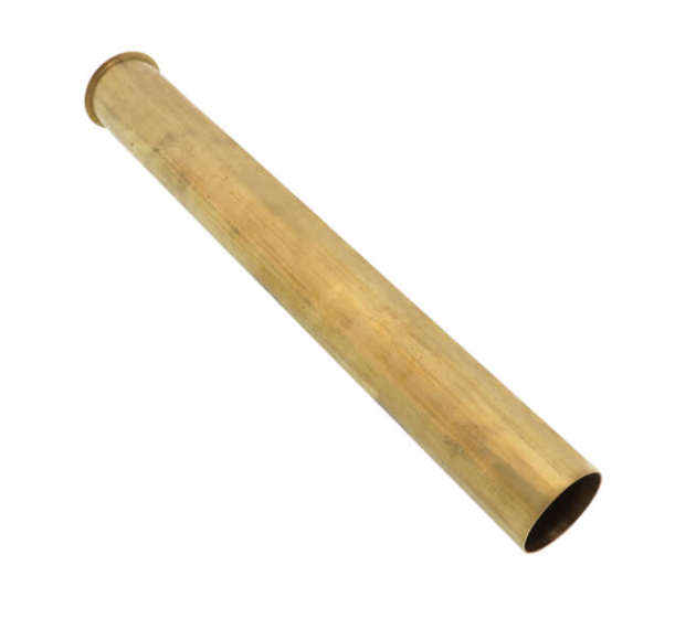 Tailpiece Flanged Direct Connect Rough Brass
