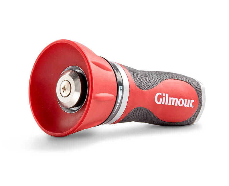 Gilmour Pro Nozzle, Metal, Adj Twist, Adj Spray