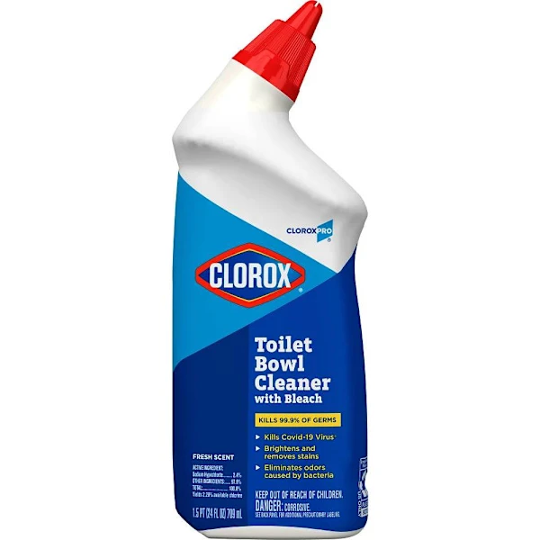 Clorox Toilet Bowl Cleaner With Bleach, Cloroxpro, Fresh Scent, 24 Fl Oz