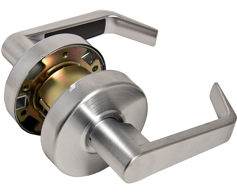 Heavy Duty Grade 2 Cylindrical Storeroom Lever Set - US3