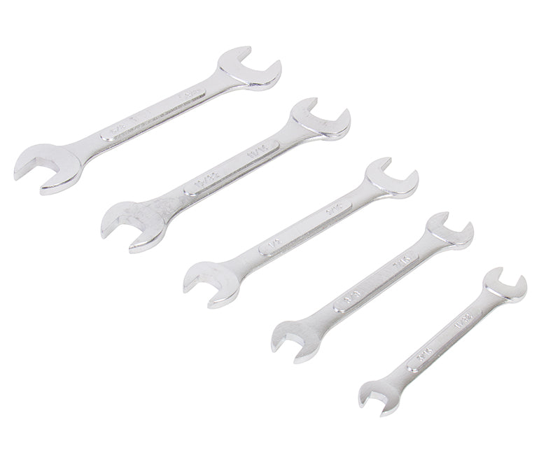 5 PC. Open End Wrench Set - Inch