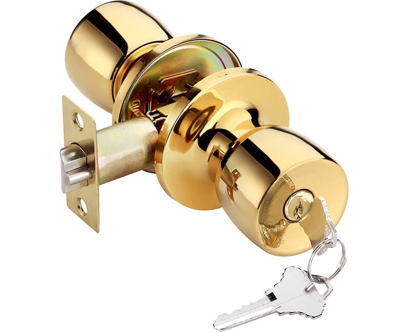Builder's Grade Tulip Style Lockset Entry Adj. Backset Boxed - US3